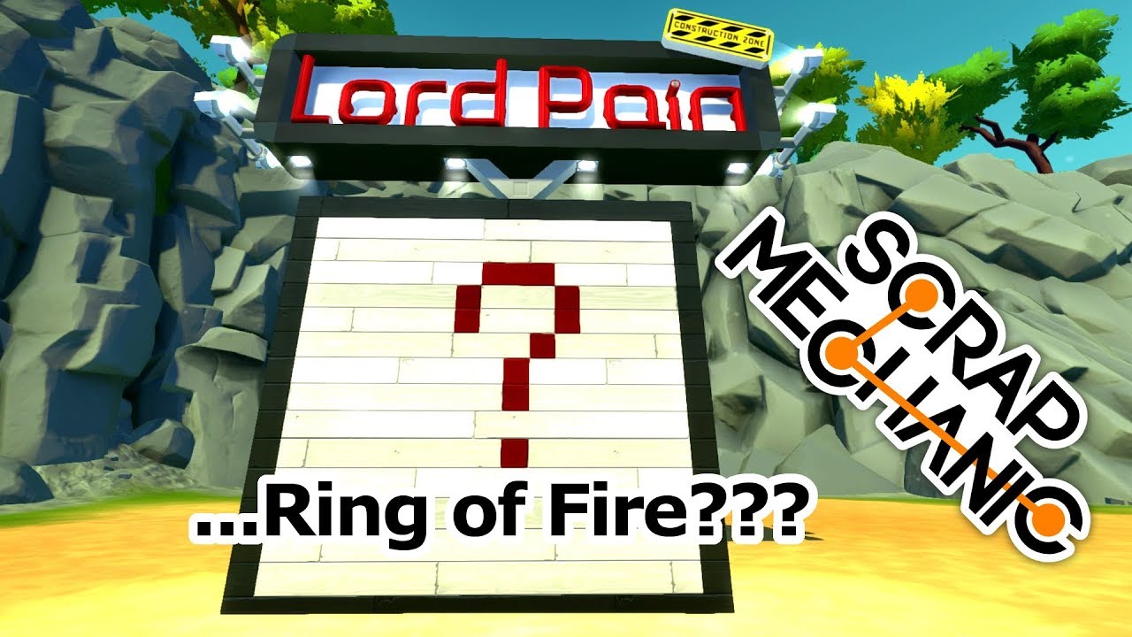 What's Behind the Mystery Wall & The Ring of Fire ( Scrap Mechanic Gameplay )