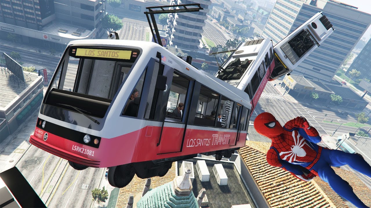 GTA 5 Random And Funny Fails #72 - (When Cable Car Falls Down - Spiderman And Green Goblin)
