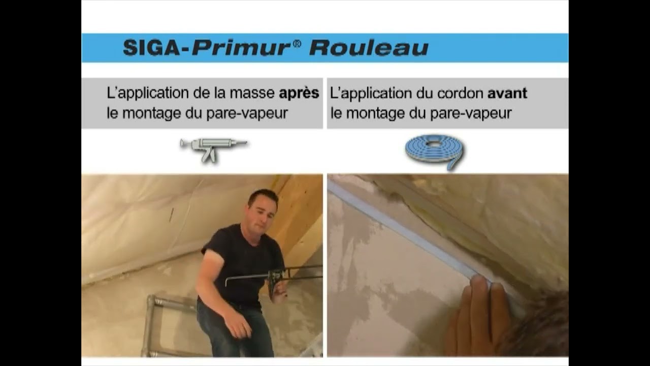 SIGA Primur Rouleau, comparatif avec colle en cartouche