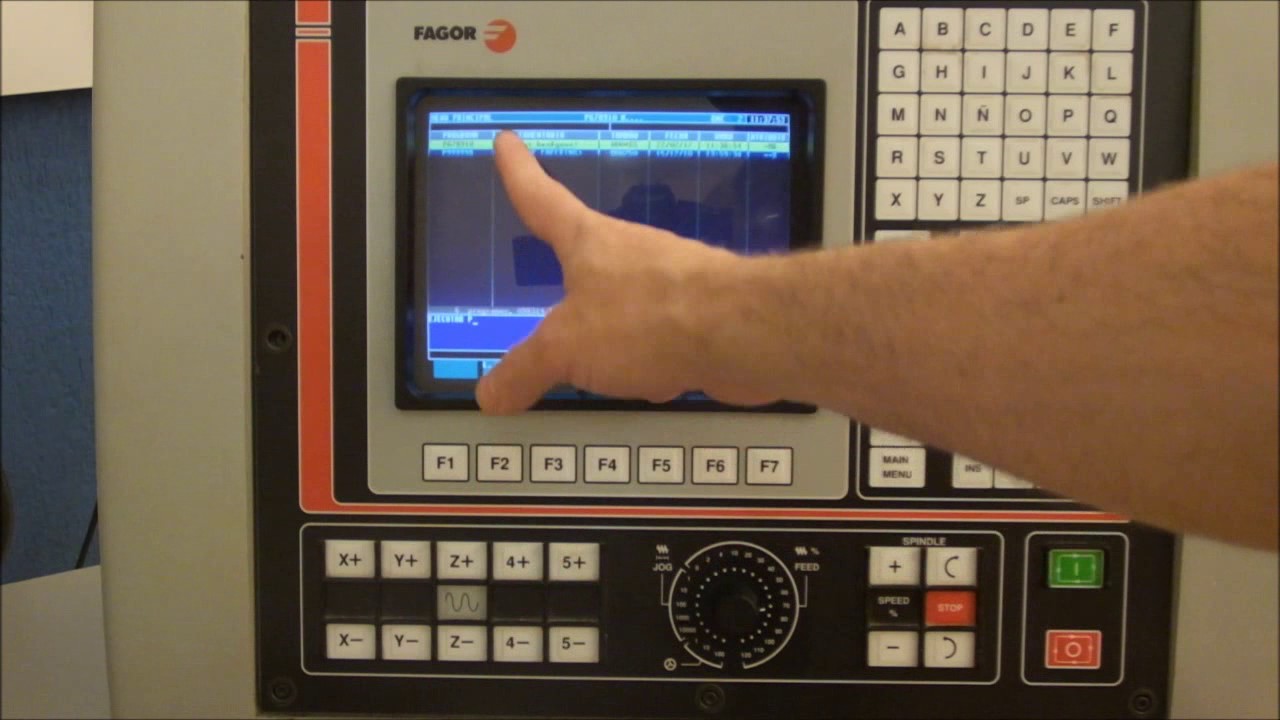 CNC FAGOR 8050M puesta en marcha