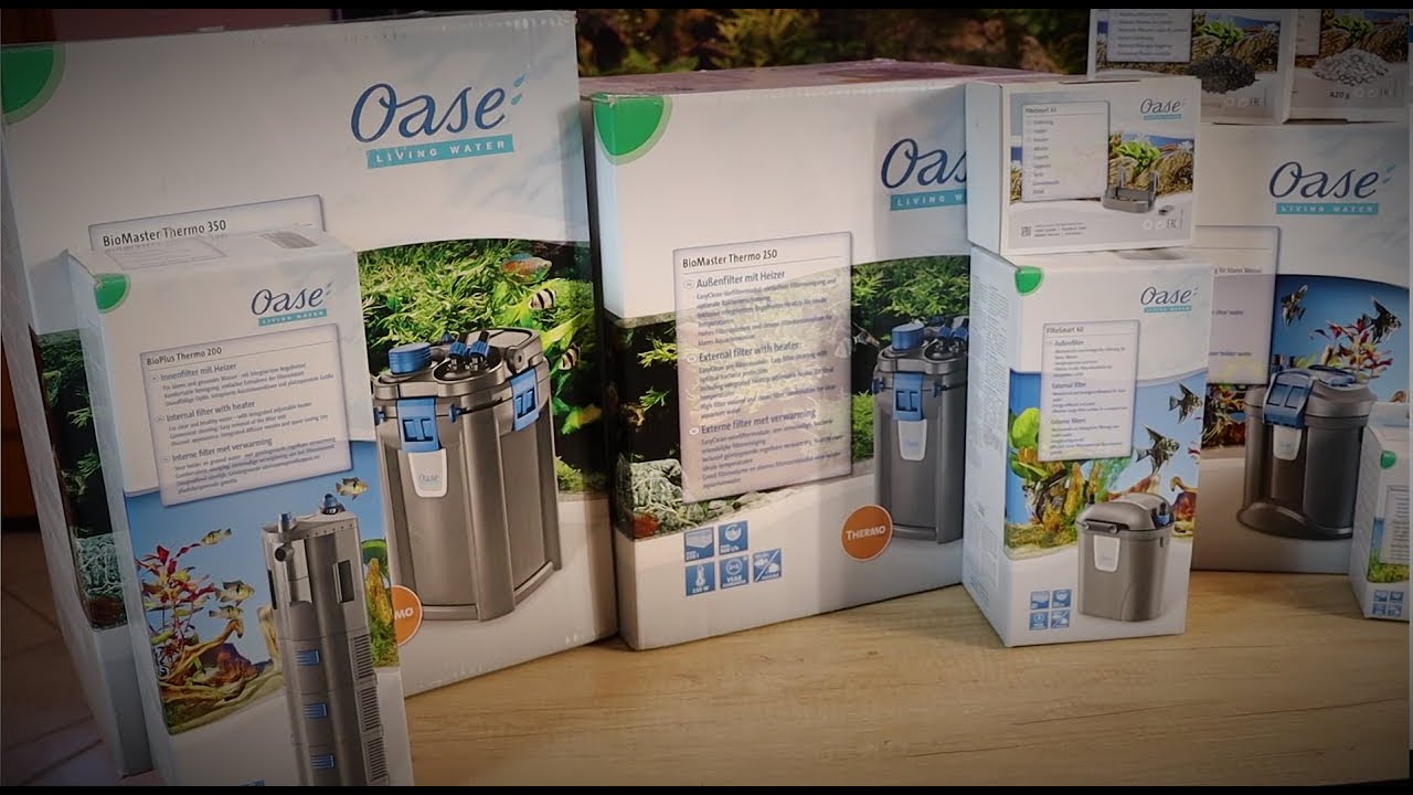 Unboxing φίλτρων oase. Unboxing oase filter.