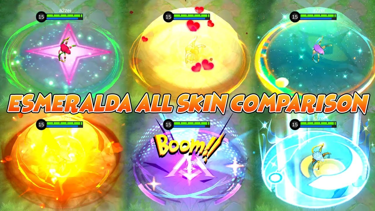 Esmeralda ALL SKIN MLBB COMPARISON
