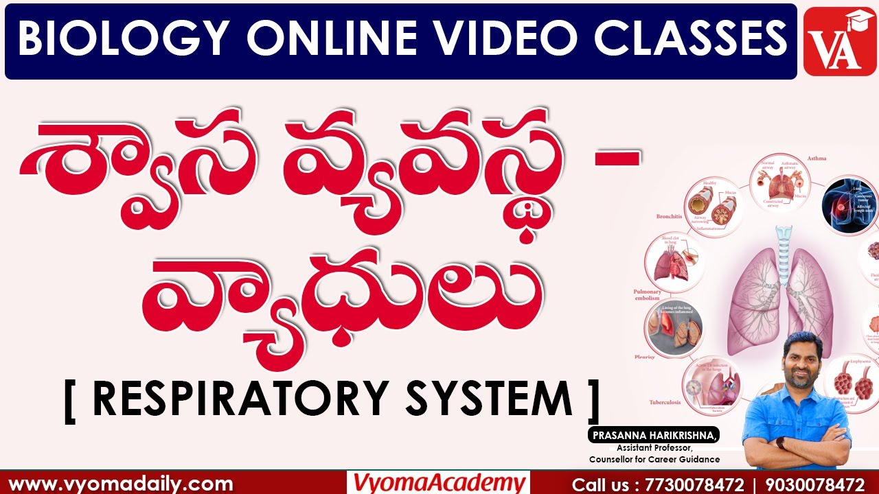 శ్వాస వ్యవస్థ - వ్యాధులు | Respiratory System Diseases | Biology Classes | Prasanna Harikrishna