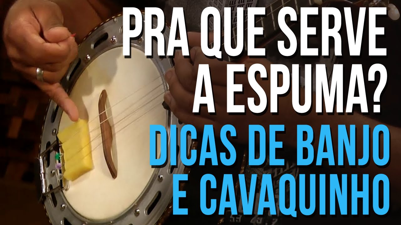 Pra que serve a espuma no Banjo? (dicas de banjo e cavaquinho)