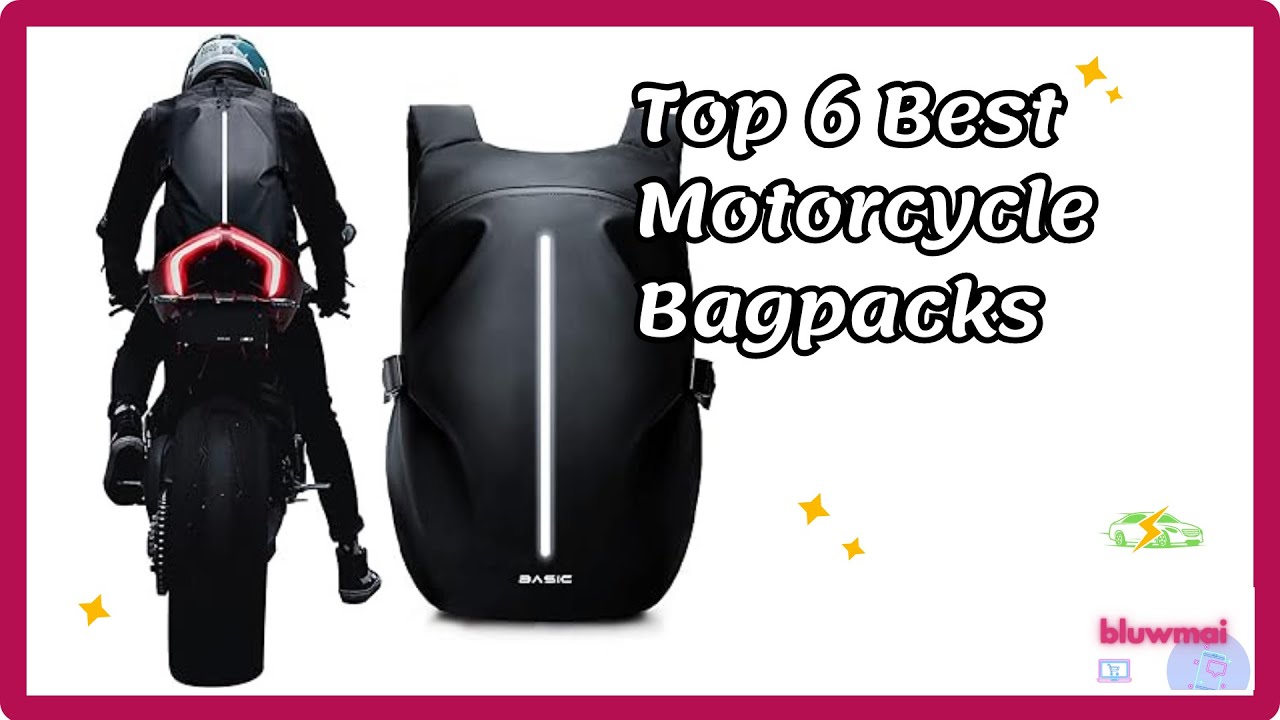🏍️🎒 6 Best Motorcycle Backpack Amazon Helmet/Waterproof 【MOTORBIKE TRAVELLING】Camping/Cycling