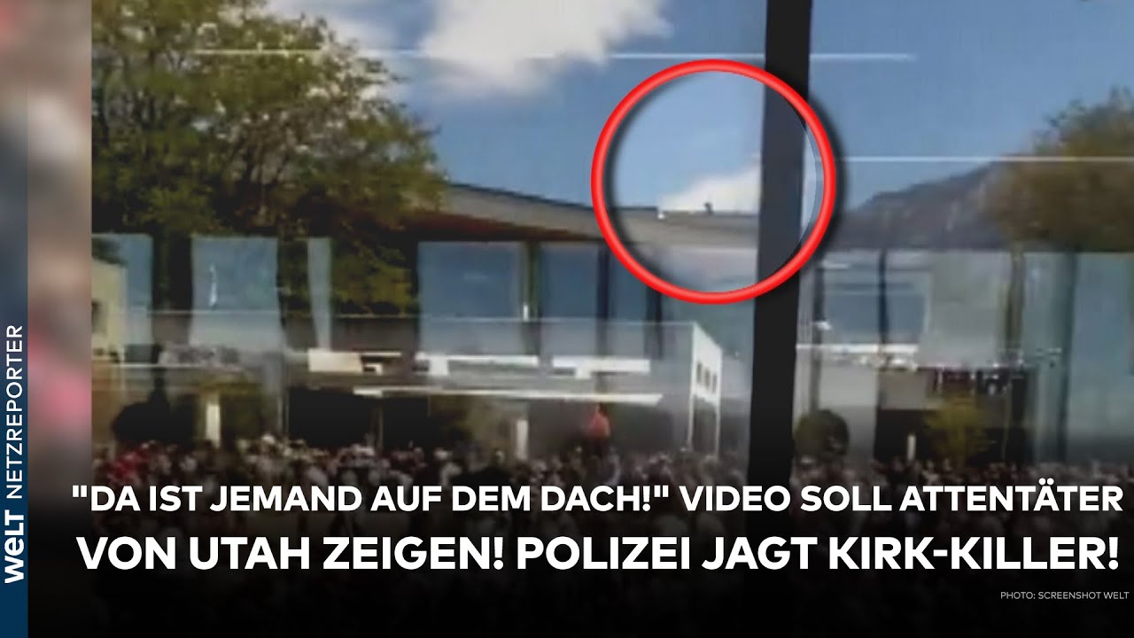 USA: "Da ist jemand auf dem Dach!" Video soll Attentäter von Utah zeigen! Polizei jagt Kirk-Killer!