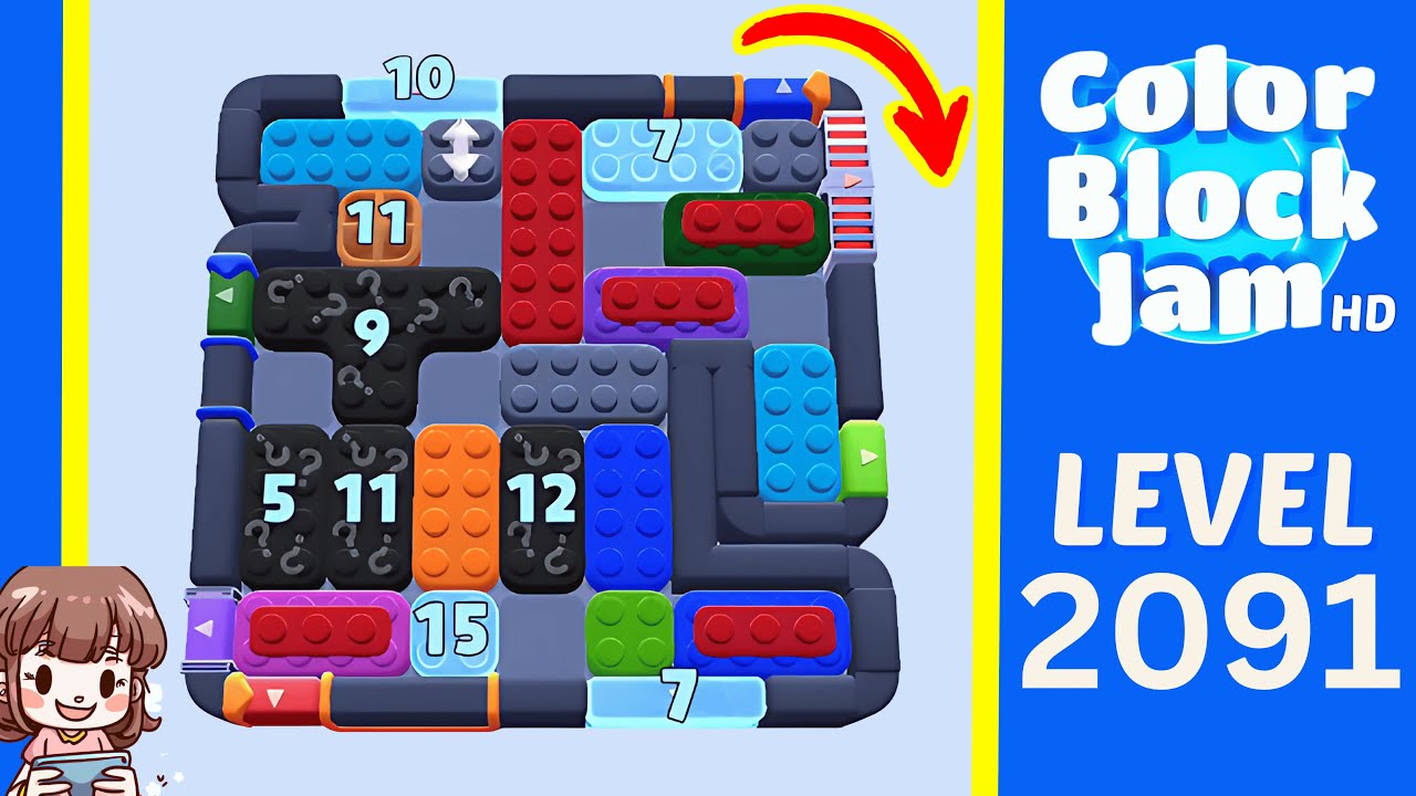 Color Block Jam Level 1188 (2091) Solution Walkthrough