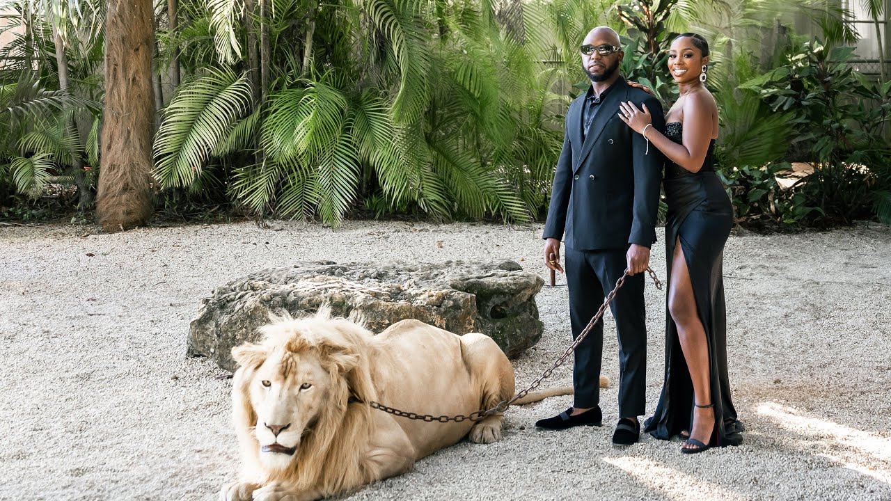 [Featuring a Real Lion] A Love This Powerful | Maya + Raymond | Secret Garden, Miami