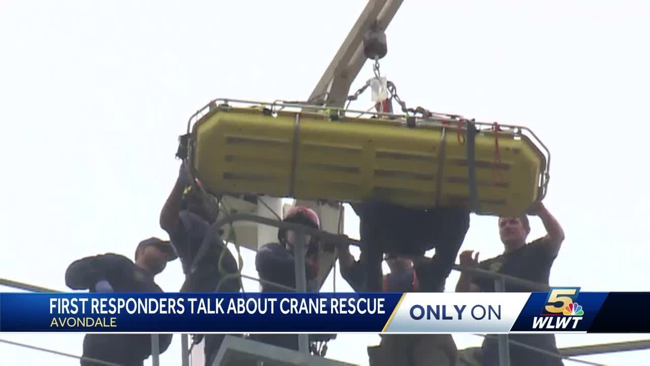 Firefighter details harrowing 300-foot-high rescue over streets of Cincinnati