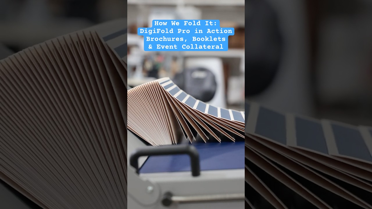 How We Fold It: DigiFold Pro in Action | Brochures, Booklets & Custom Event Collateral