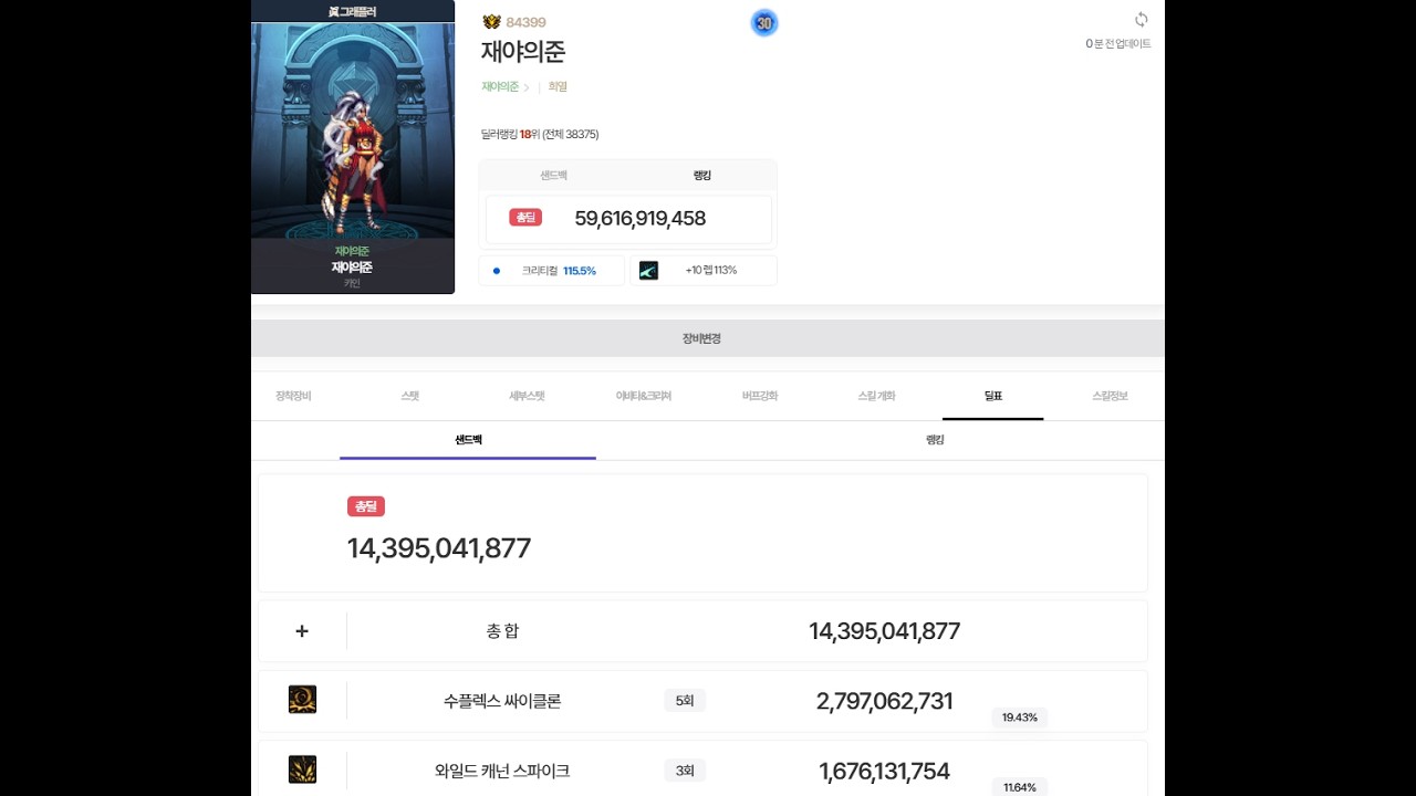 진 : 그래플러(얼디) 해방된 흉몽 챌린지 2월 제르미오 4분 15초 PT974,464