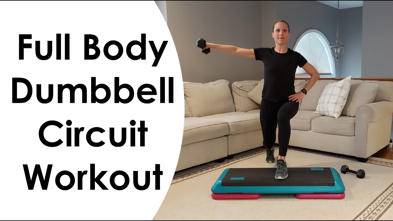 FULL BODY DUMBBELL CIRCUIT WORKOUT ( with STEP)