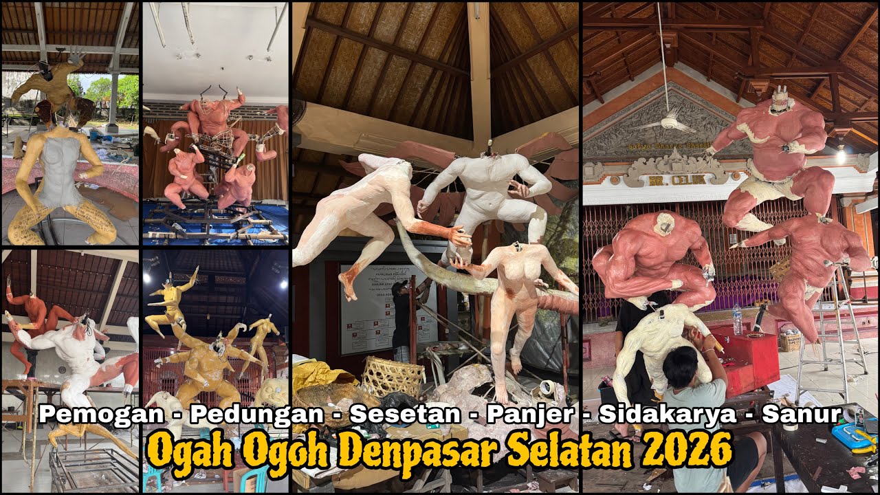 Update Akhir Tahun !! Keliling Melihat Proses Ogoh Ogoh Denpasar Selatan 2026