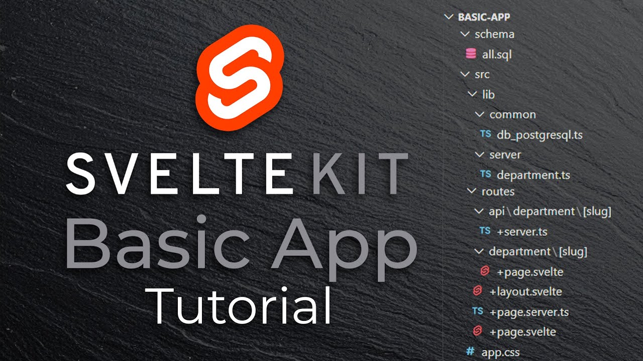 SvelteKit Basic App Tutorial | Add Edit Remove Database Records | For Beginners