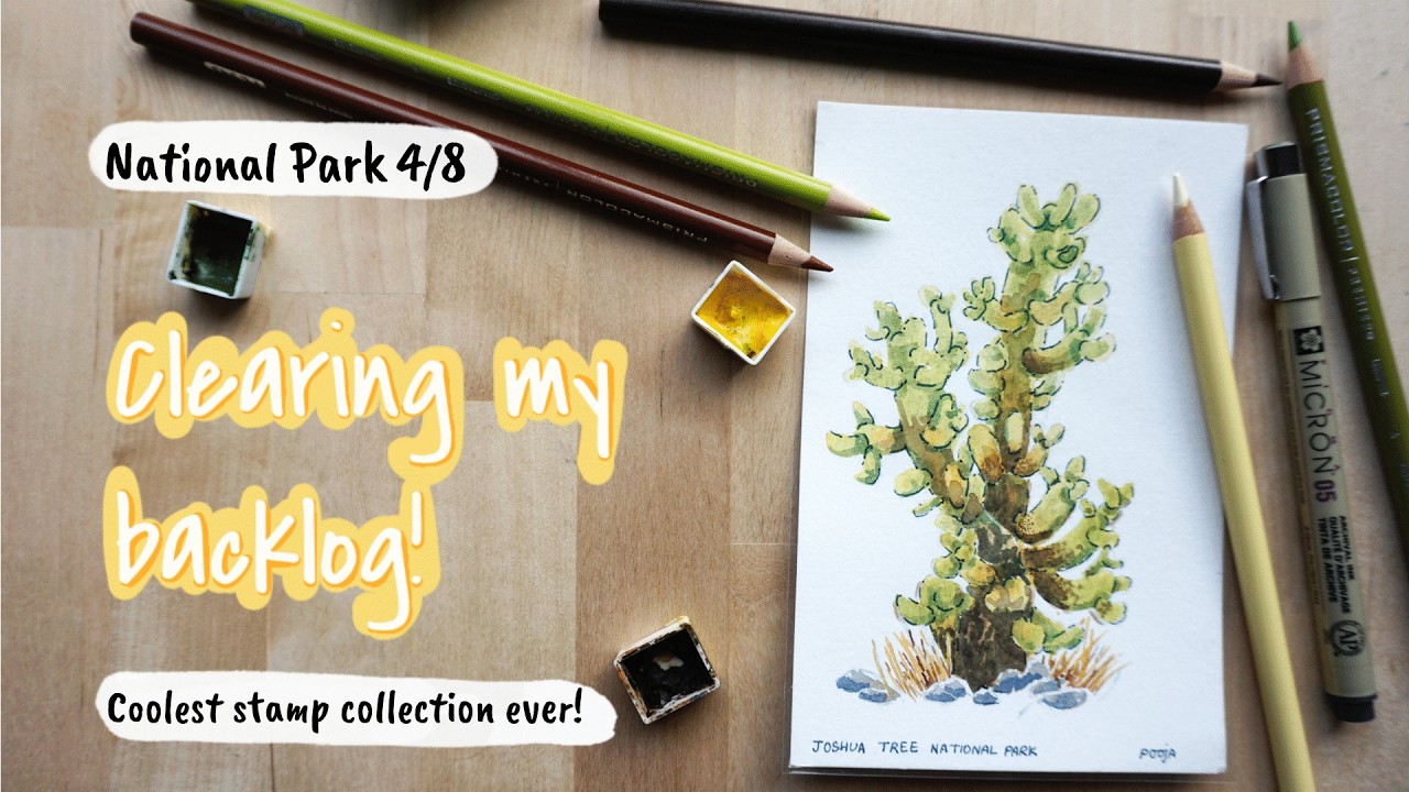 Travel Postcard Art: Joshua Tree National Park