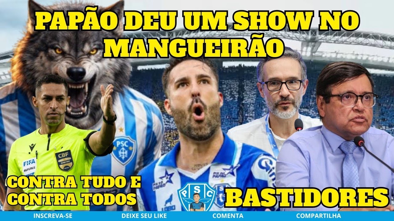 PAPÃO DEU UM SHOW DENTRO E FORA DE CAMPO 