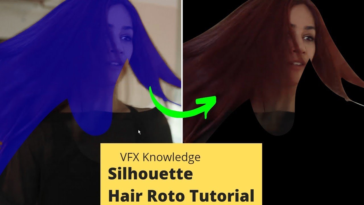 Hair Motion Blur Roto In Silhouette | Silhouette Open Poly Roto Tutorial | Hindi
