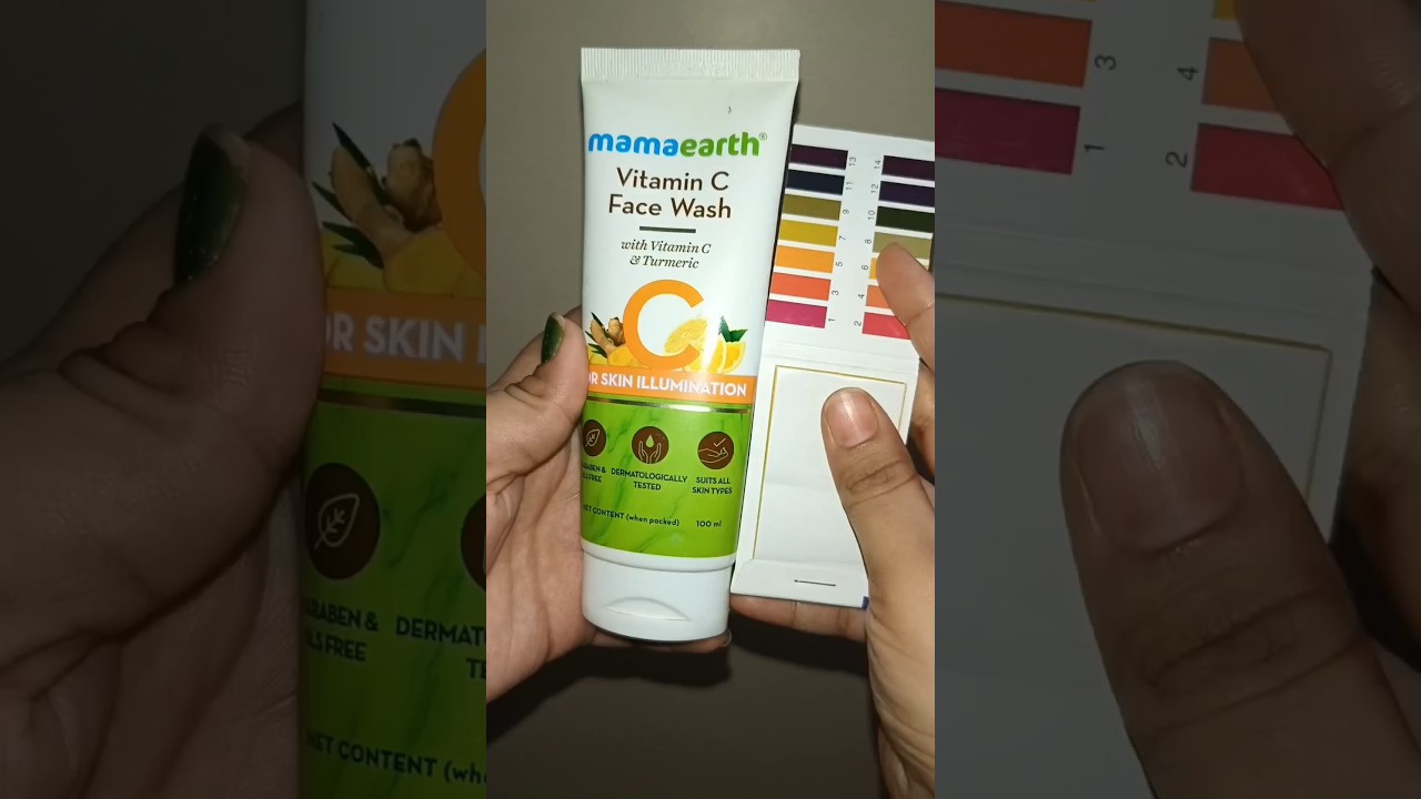 let's do ph test of mamaearth vitamin c face wash 😱😱😱😱#phtesting  #phtest