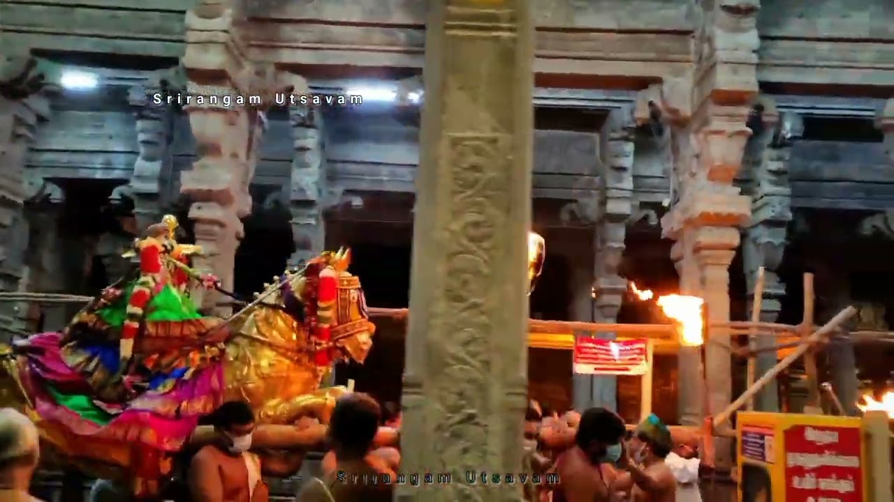 Srirangam Ranganathar Thai Utsavam Kuthirai vahanam Nadai azhagu 2022