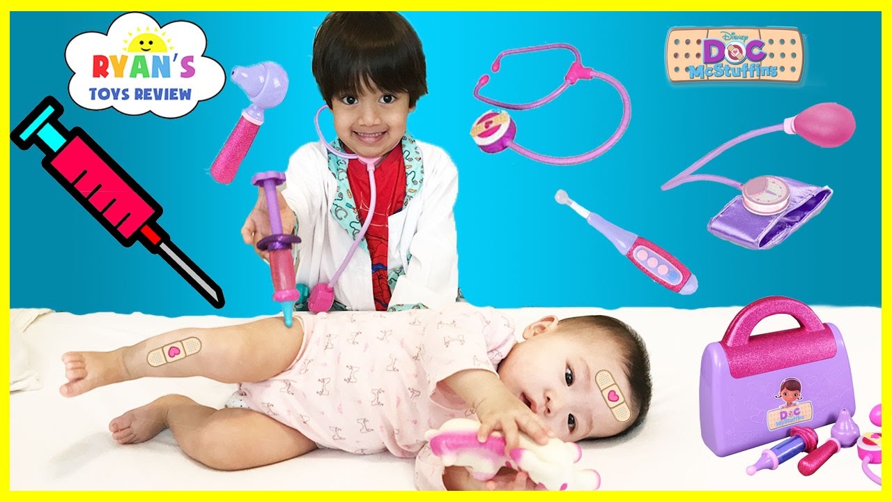 Doc McStuffins Ryan Twin Babies Check Up!