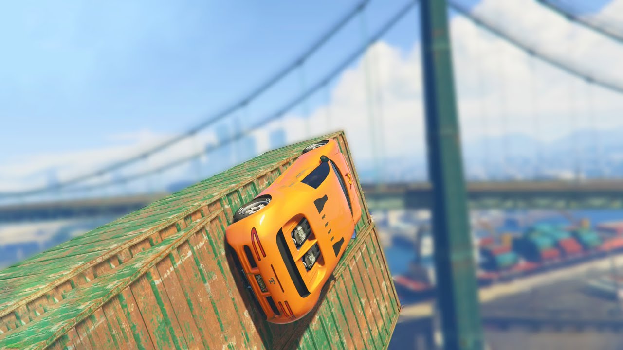 AMAZING BRIDGE WALLRIDE (GTA 5 Funny Moments)