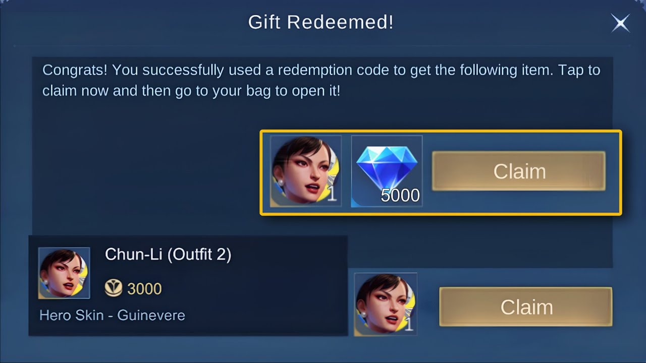 HOW TO UNLOCK FREE STREET FIGHTER SKINS REDEEM CODES & DIAMONDS IN MOBILE LEGENDS