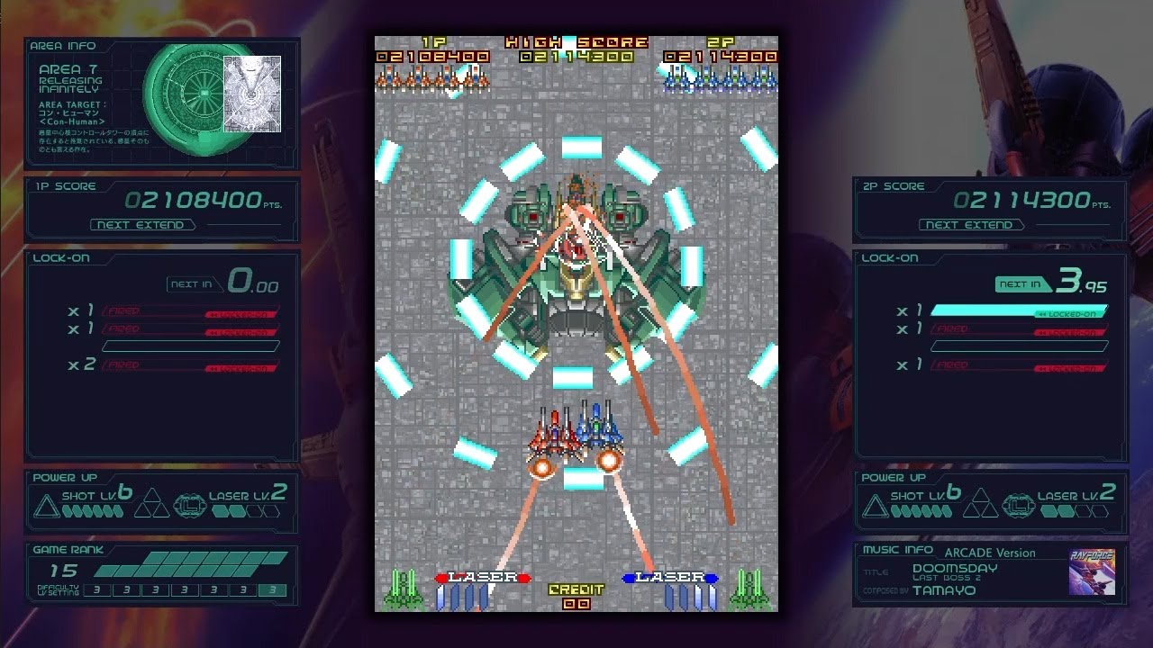 レイフォース ダブルプレイ(DP) ノーミスクリア（PS4版 Ver 1.02）
