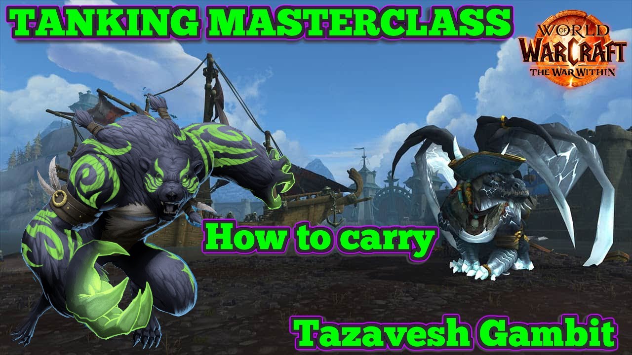 Tazavesh Gambit Live Tanking Guide. Guardian druid carries a +15 gambit. Dungeon Walkthrough