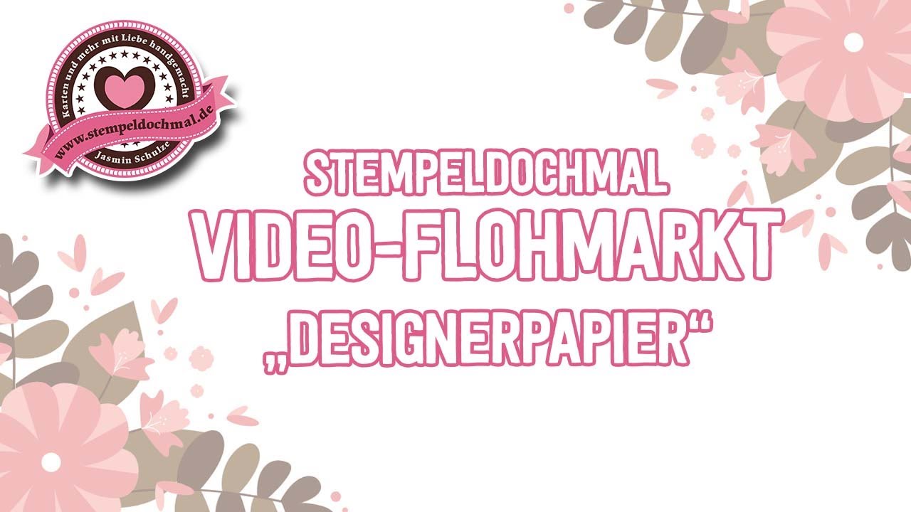 Video-Flohmarkt  - Stampin' Up! Designerpapier