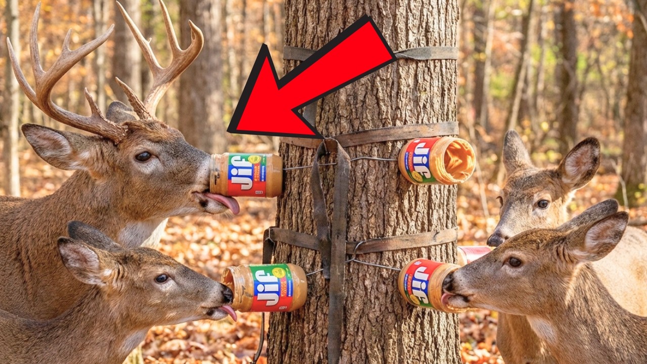Put Peanut Butter on a Stump and a Buck Will Appear in Under an Hour — You'll Bag 3X More Deer