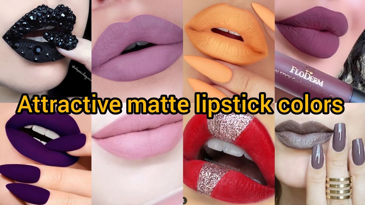Attractive matte lipstick colors|different matte lipstick shade for girls|trendy lipstick #lipstick