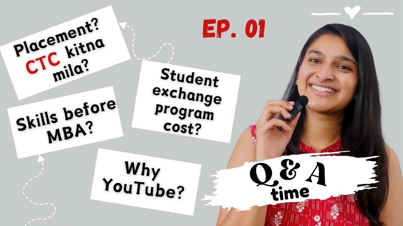 #UnfilteredwithShruti Ep.01 | Placements at IIM | Student exchange, books I read & more