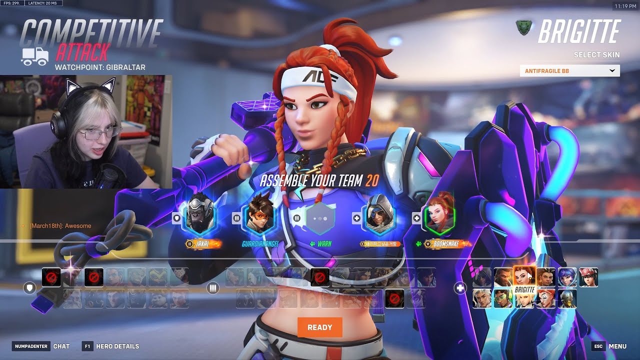 18 тысяч исцелений! Аспен доминирует за Бригитту с её перками! Overwatch 2, 17-й сезон
