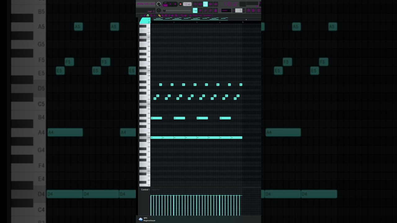 how to change playlist pattern colour in fl studio 21 #producer #flstudio #shorts