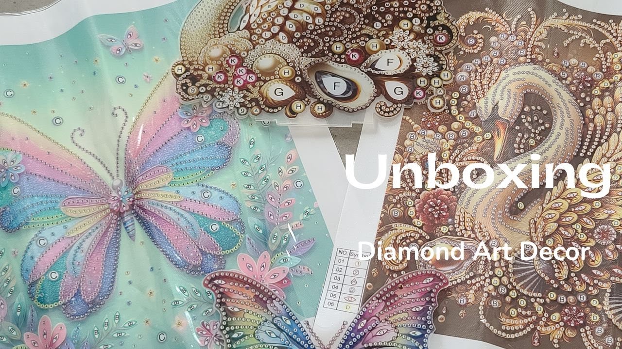 Unboxing de produits de diamond paintings de Diamond Art Decor
