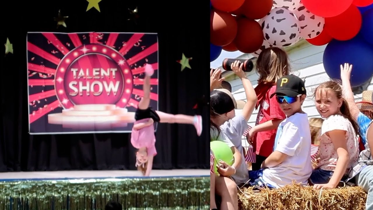 Sage & Poppy In A Parade & Talent Show