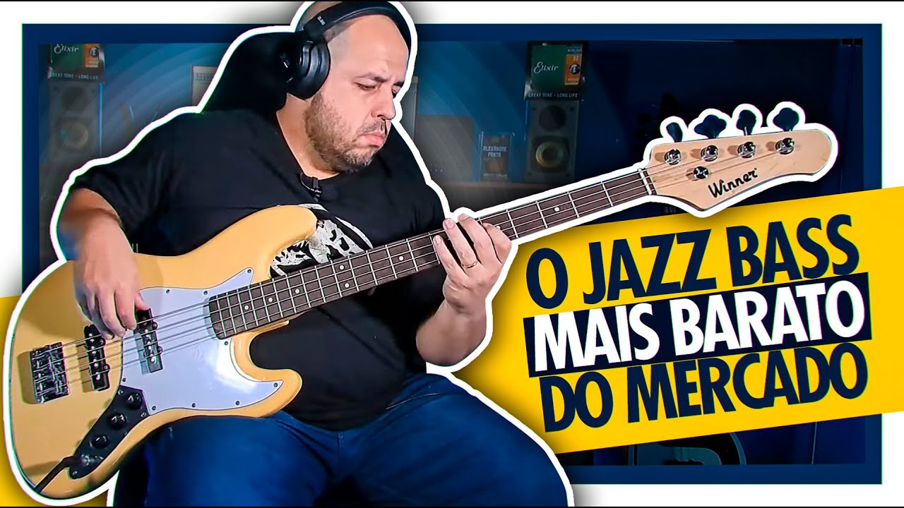 BAIXO JAZZ BASS BARATO E ACESSÍVEL / WINNER WJB - REVIEW #120