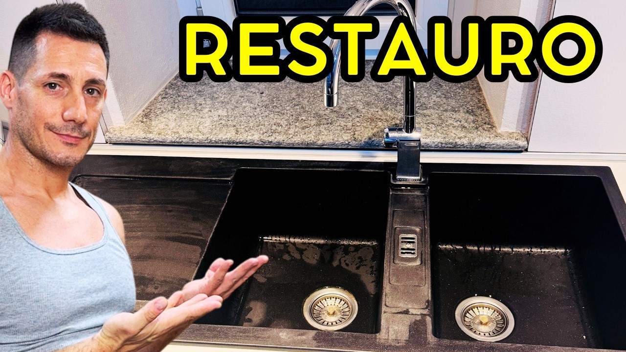 RINNOVARE IL LAVELLO IN FRAGRANITE NERO: IL TRUCCO INCREDIBILE !