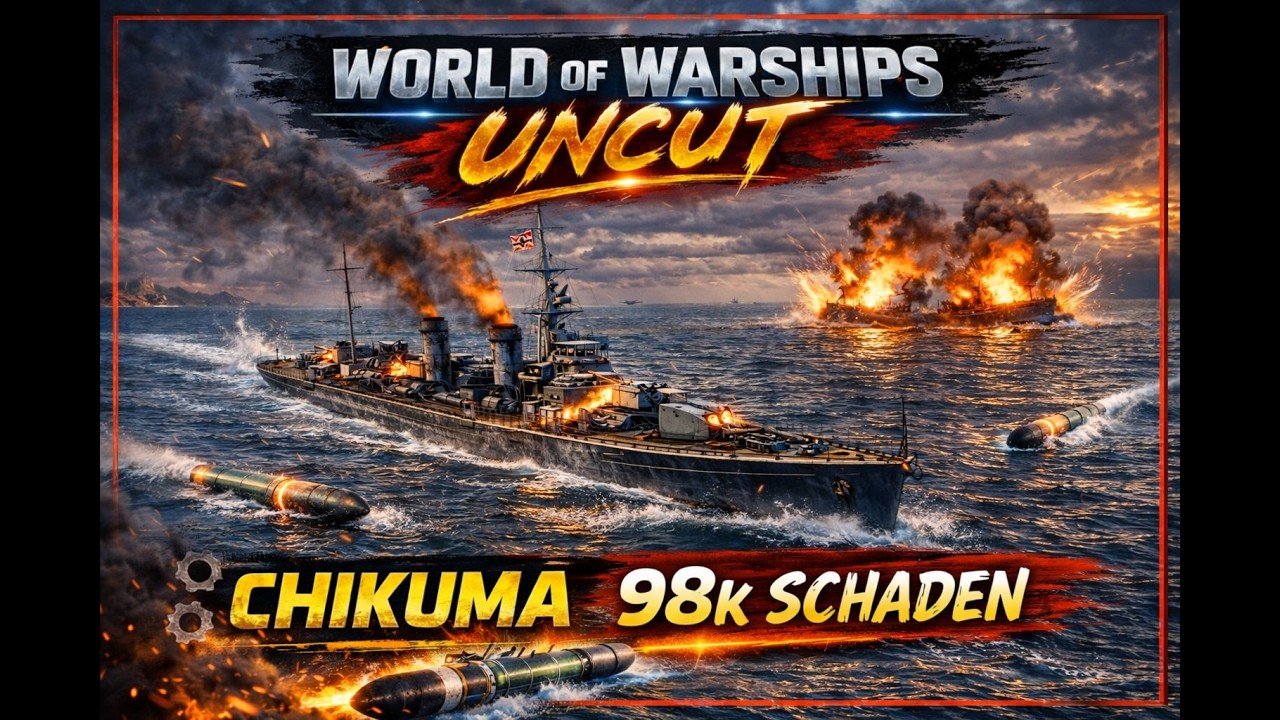 WORLD OF WARSHIPS UNCUT – Chikuma | 98.000 Schaden! 🔥