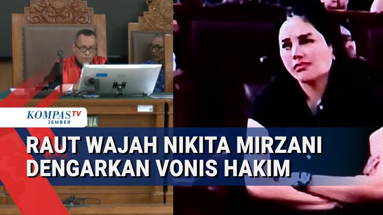 Ekspresi Wajah Nikita Mirzani Saat Divonis 4 Tahun Penjara oleh PN Jakarta Selatan
