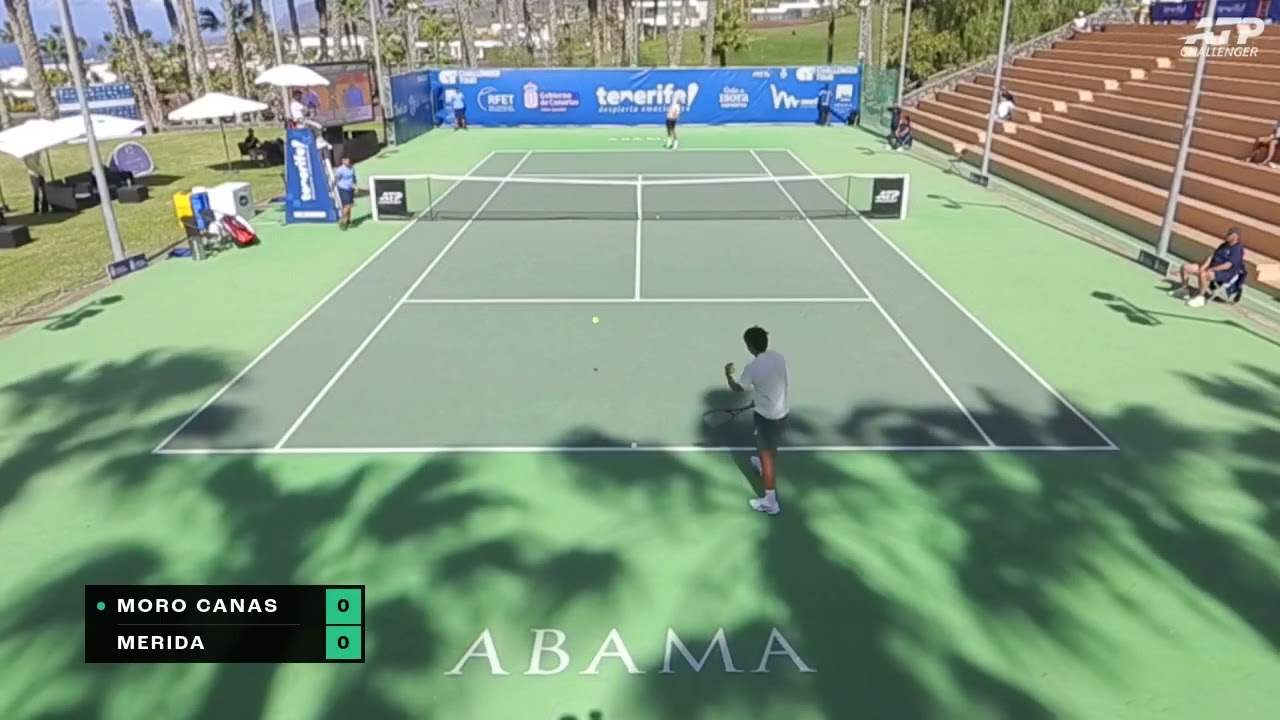 Alejandro Moro Canas (ESP) Vs Daniel Merida (ESP) // 0-6 2-6 // Tenerife Challenger 1 //
