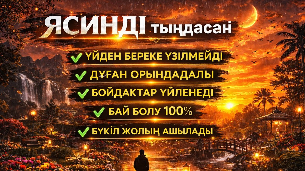 ЯСИН Үйіңізден береке үзілмейді, бай болу 100%, бүкіл дертке шипа Ясин сүресі 21;30🤲♥️