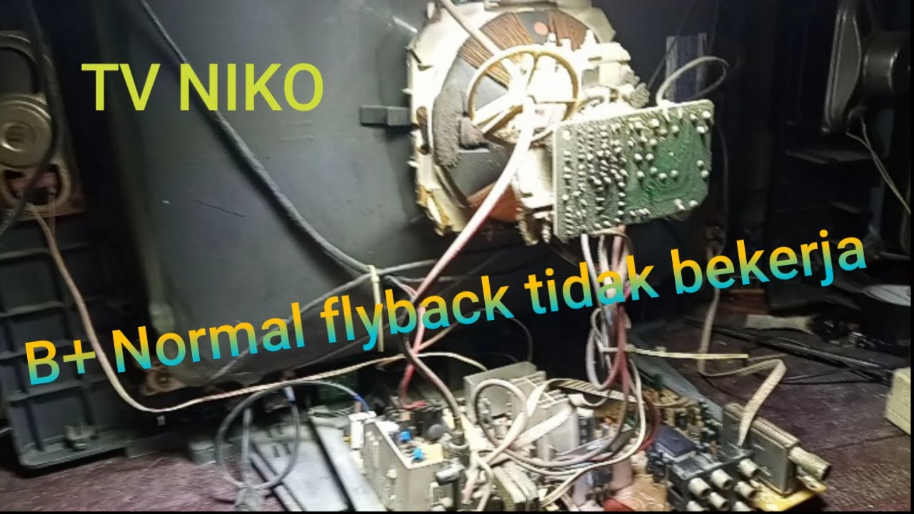 Флайбэк нормальный B + китайский телевизор не работает