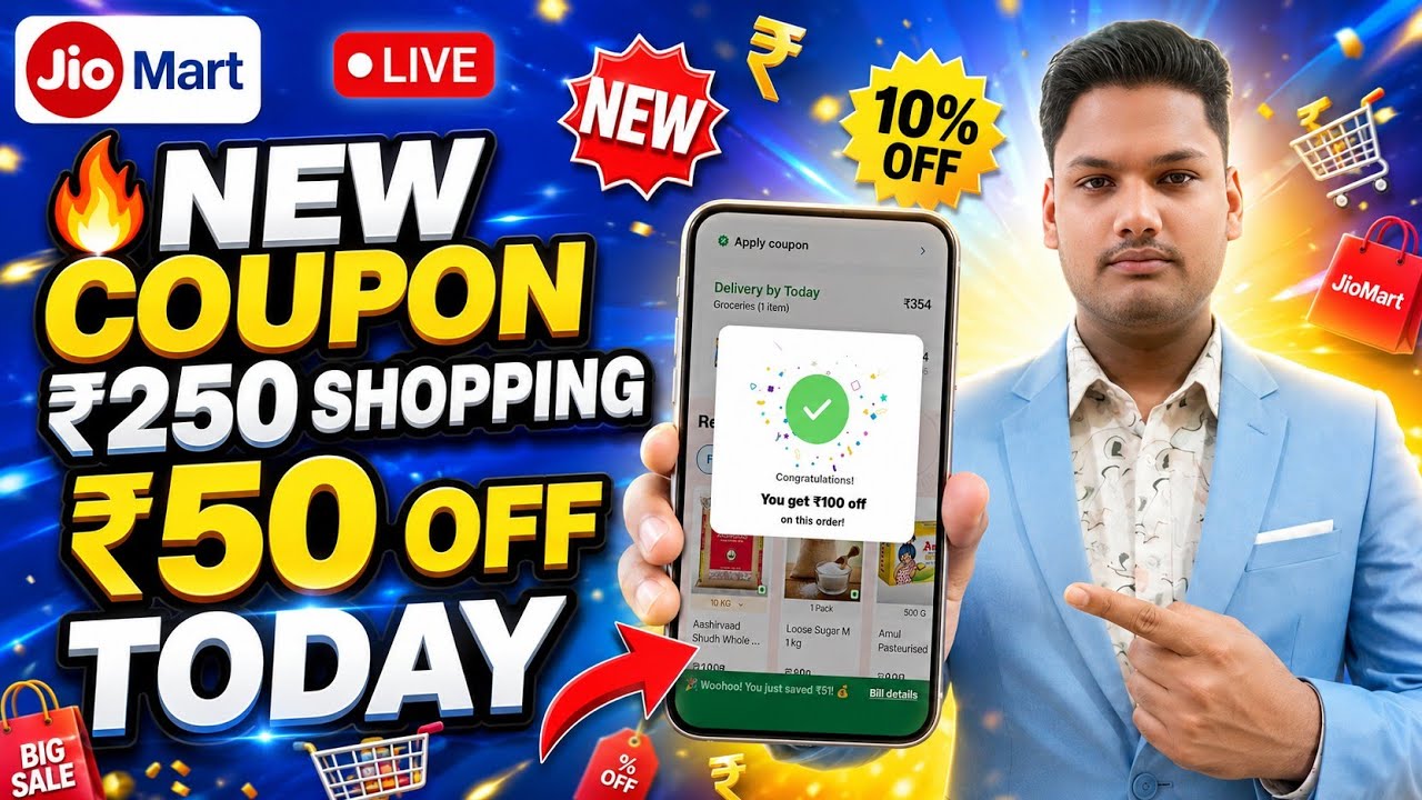 jiomart&nbsp;coupon&nbsp;today | jiomart&nbsp;offers&nbsp;today | jiomart new&nbsp;coupon&nbsp;code ₹100 | free&nbsp;shopping&nbsp;apps