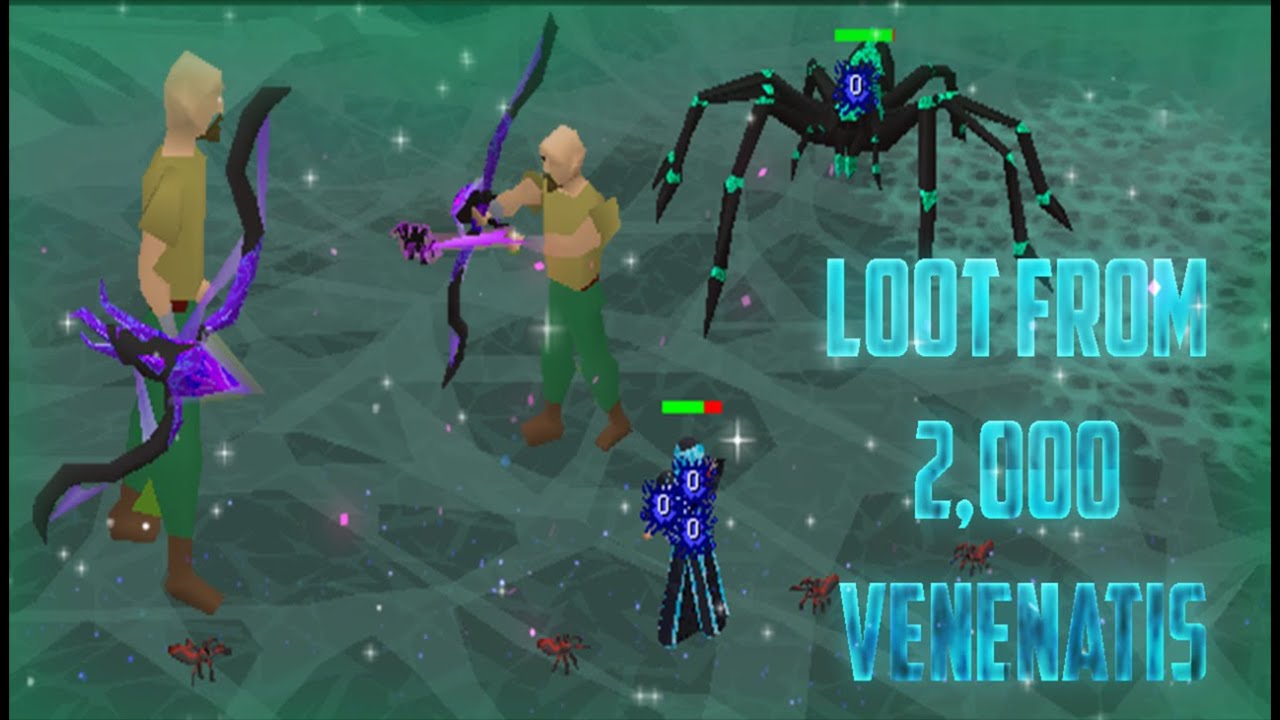 Loot From 2,000 Vile Venenatis / Guide To Kill + $100 G/A | SPAWNPK | RSPS |