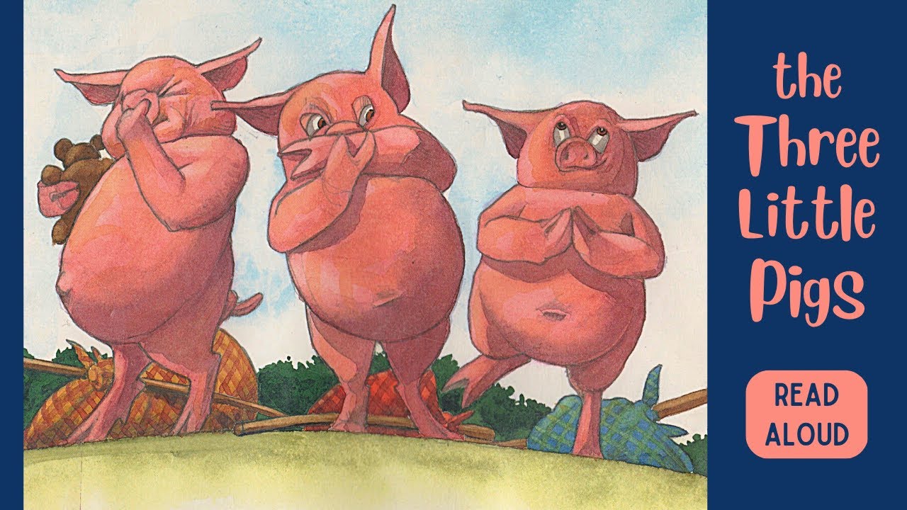 🐷 The Three Little Pigs 🐺 Kids Book Short Funny Read Aloud Classic Fable