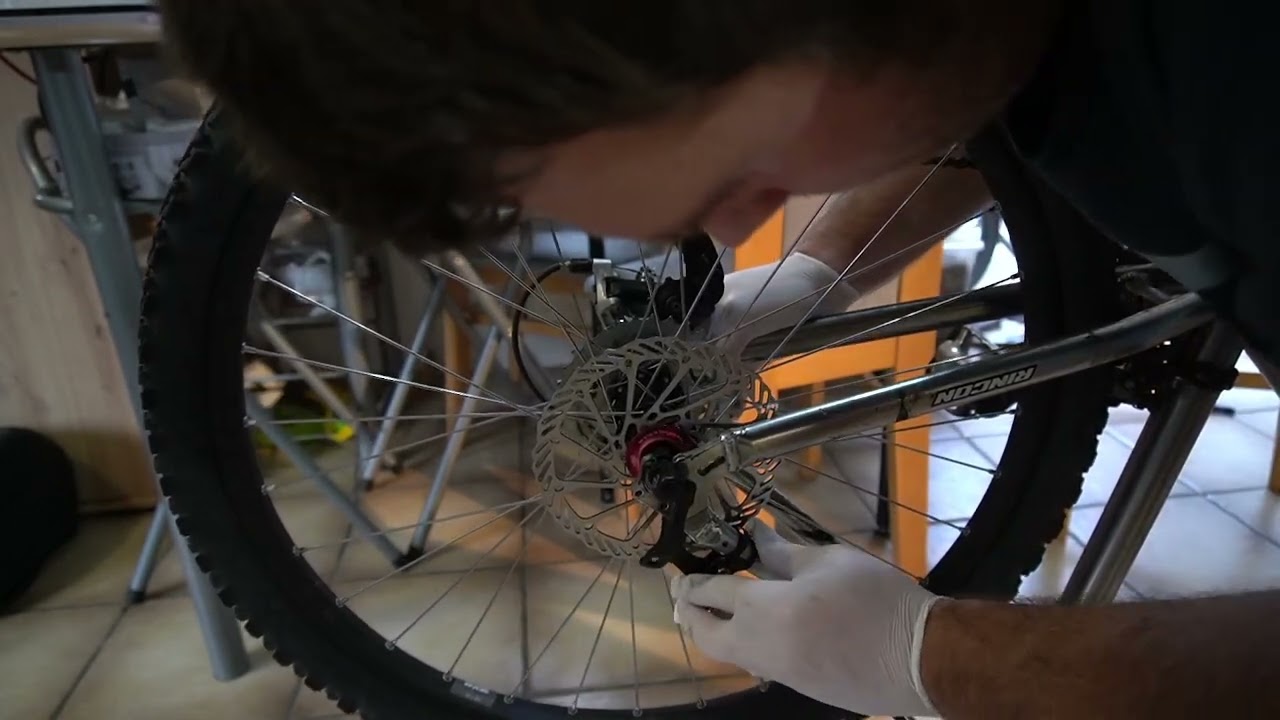 Mountainbike Umbau V-Brakes  zu mechanische Scheibenbremsen Teil2