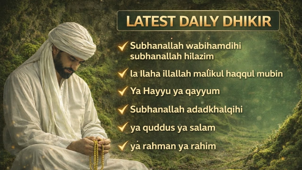 Most Powerful Daily Dhikr to Calm the Heart | Listen and Feel the Peace of Allah