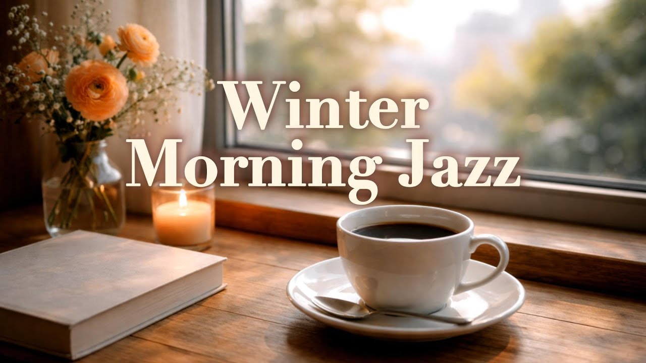 Winter Morning JAZZ｜Soft Coffee by the Window on a Quiet Winter Morning – 4 Hours