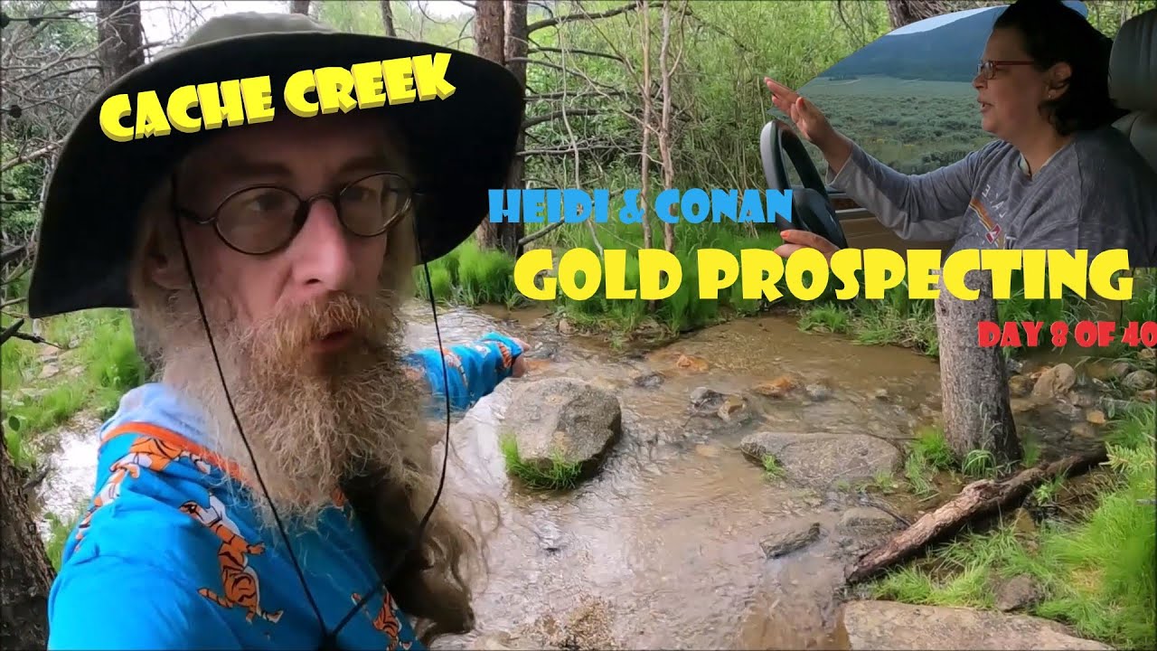 🇺🇸 GOLD Prospecting Cache Creek Colorado - Heidi & Conan Panning for Concentrates - EXTENDED CUT! -